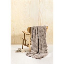 MAGMA Heimtex - Plaid - NEVIO - 150 x 200cm - taupe