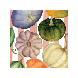 PPD - Servietten - Pumpkin & Stripes - 25 x 25 cm - 20 Stk