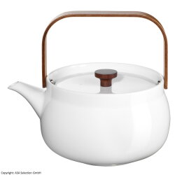 ASA - Teekanne mit Holzgriff - Japandi - White - 1,5 Liter