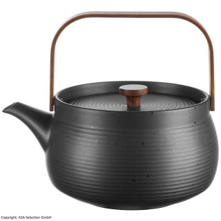 ASA - Teekanne mit Holzgriff - Japandi - Black - 1,5 Liter
