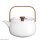 ASA - Teekanne mit Holzgriff - Japandi - White - 0,6 Liter