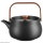 ASA - Teekanne mit Holzgriff - Japandi - Black - 0,6 Liter