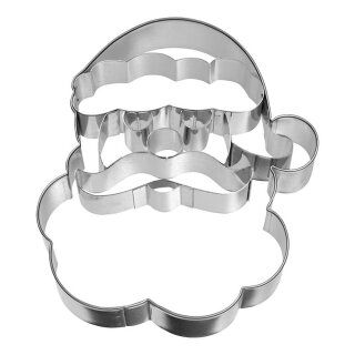 Birkmann - Ausstechform - Weihnachtsmann-Gesicht - Edelstahl - 10,5 cm