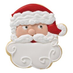 Birkmann - Ausstechform - Weihnachtsmann-Gesicht - Edelstahl - 10,5 cm