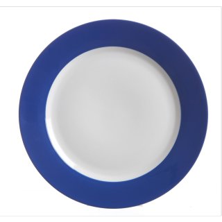 Ritzenhoff & Breker - Teller flach Doppio - DM: 27 cm - indigo blau - Porzellan