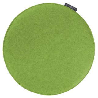 MAGMA Heimtex - Stuhlkissen AVARO rund - DM 35 cm - grün - Filzimitat 100%Polyester