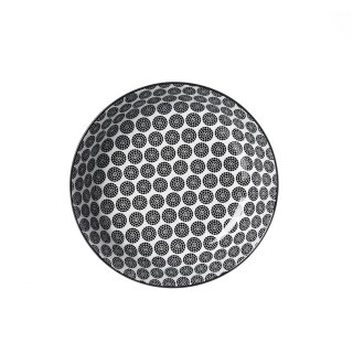 Ritzenhoff & Breker - Takeo Circles - Teller tief -  DM 20,5 cm - schwarz-weiß - Steinzeug