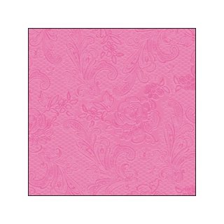 PPD - Servietten - Lace Embossed Pink - 25 x 25 cm - 15 Stk