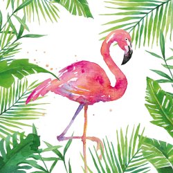 PPD - Servietten - Tropical Flamingo - 33 x 33 cm - 20 Stk