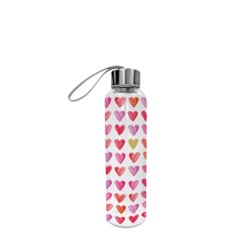 PPD - Glasflasche - Aquarell Hearts
