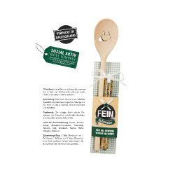 Gilde - Holz Kochlöffel+Gewürzmischung 15g -...