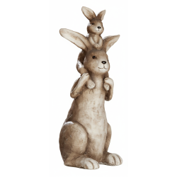 Gilde - Hase stehend "Huckepack" - H:45cm x...