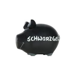 KCG - Sparschwein Schwarzgeld - 17 cm x 15 cm - schwarz -...