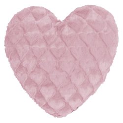 MAGMA Heimtex - Kissen FLUFFY HEARTS - 40 x 35 cm - rose...