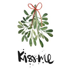 PPD - Servietten - Kiss me misteltoes - 33 x 33 cm - 20 Stk