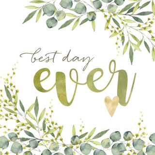 PPD - Servietten - Best Day Ever - 33 x 33 cm - 20 Stk