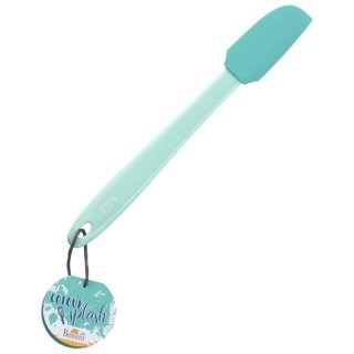 Birkmann - Mini Teigschaber - 27 cm - Silikonkopf mit Kunststoffgriff - Türkis