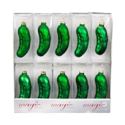 Inge Glas - Weihnachtsgurke - 10,5 cm - Glas