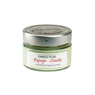 Candle Factory - Candle to go - Papaya-Limette