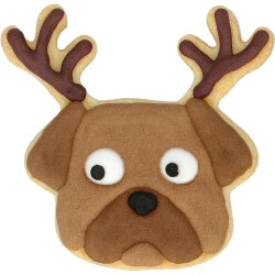 Birkmann - Ausstechform - Weihnachtsmops - Edelstahl - 7,5 cm