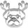 Birkmann - Ausstechform - Weihnachtsmops - Edelstahl - 7,5 cm