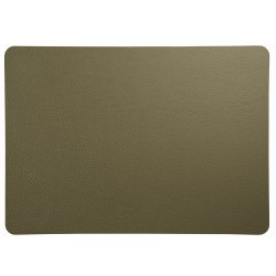 ASA - Tischset - Lederoptik - Rough Olive - 46 x 33 cm