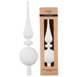Inge Glas - Dekorierte Spitze - 31 cm - Weiß - Glas