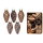 Inge Glas - Zapfen in Box / 12 Stk - Elegant Lounge - 4,5 cm
