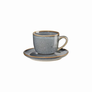 ASA - Espressotasse mit Unterteller - 0,09 Liter - Denim - Saisons