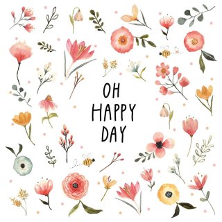 PPD - Servietten - Oh Happy Day - 33 x 33 cm