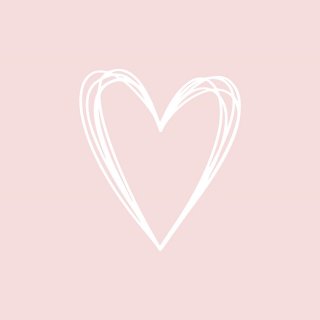 PPD - Servietten - Pure Heart Rosé -  33 x 33 cm - 20 Stk