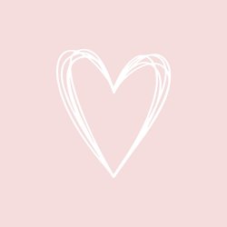 PPD - Servietten - Pure Heart Rosé -  33 x 33 cm
