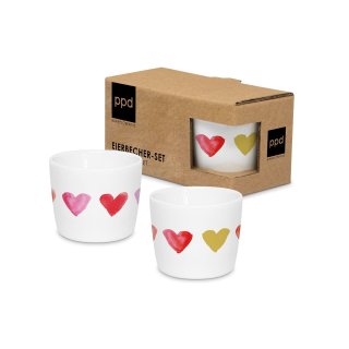 PPD - Aquarell Hearts - Egg Cup