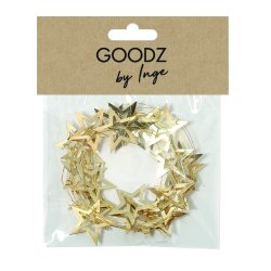 Inge Glas - Girlande mit Stern - Gold - Metall - 2 Meter