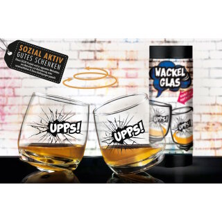 Gilde - Wackelglas - 2er Set - UPPS - 200 ml