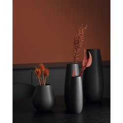 ASA - Vase - Länglich - Ease Black Iron
